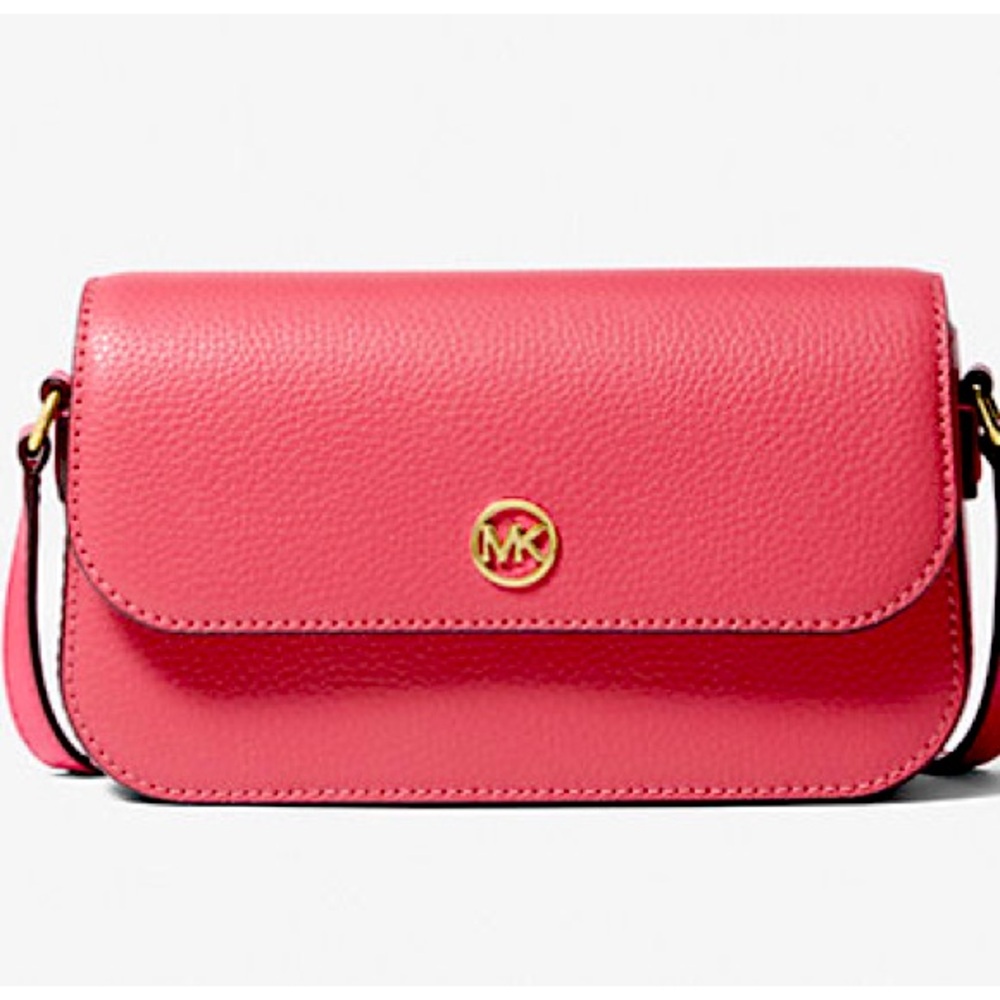 Michael Kors Jet Set Travel Small Pebbled Leather Crossbody Bag NWT